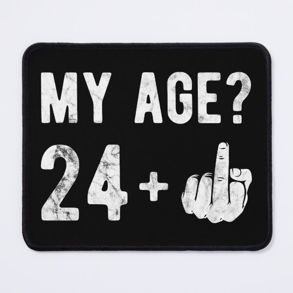 Item preview, My Age Finger 24 Birthday Gift Idea designed and sold by haselshirt.