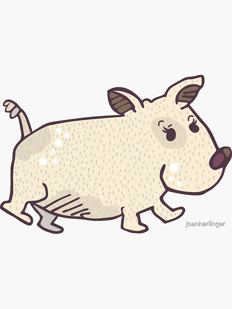Thumbnail 3 of 3, Sticker, Wombat Dog designed and sold by joanherlinger.