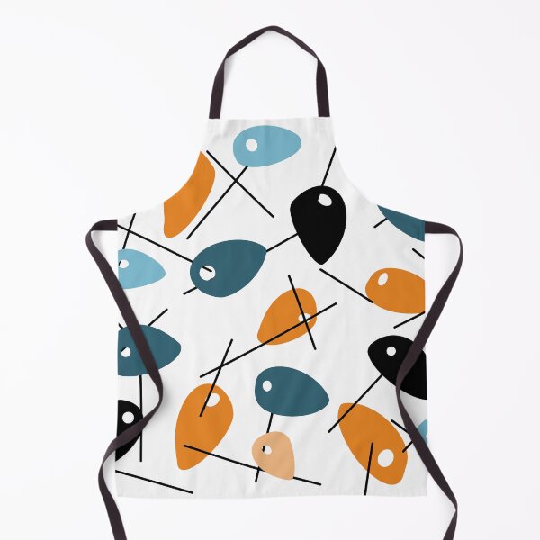 Item preview, Mid Century Teals and Orange designed and sold by jmacnairart.