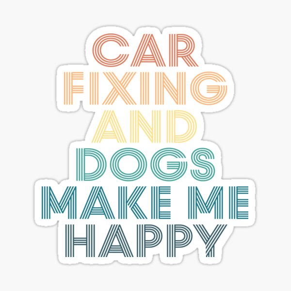 Item preview, Car Fixing And Dogs Make Me Happy- Gift for Car Fixing & Dogs Fans designed and sold by kindxinn.
