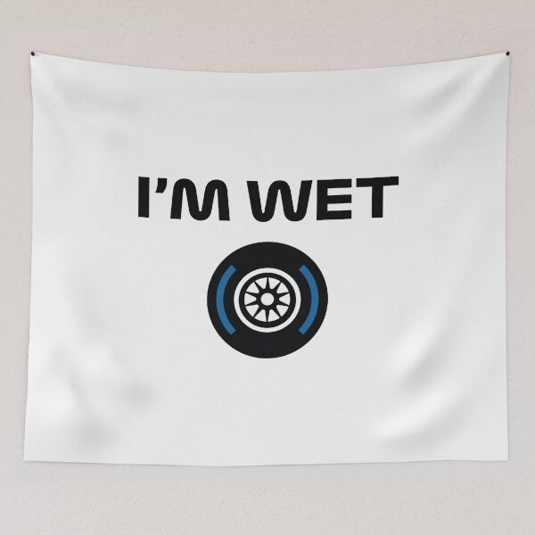 Item preview, Funny Design I'm Wet (Wet Tyre Design - Black) designed and sold by FilipeFerreira.
