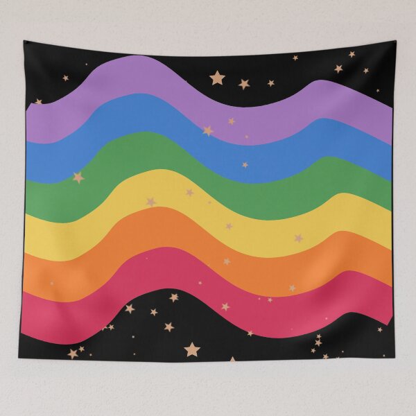 Item preview, Estrellas Doradas Y Colorido Arco Iris designed and sold by BronikowskiART.