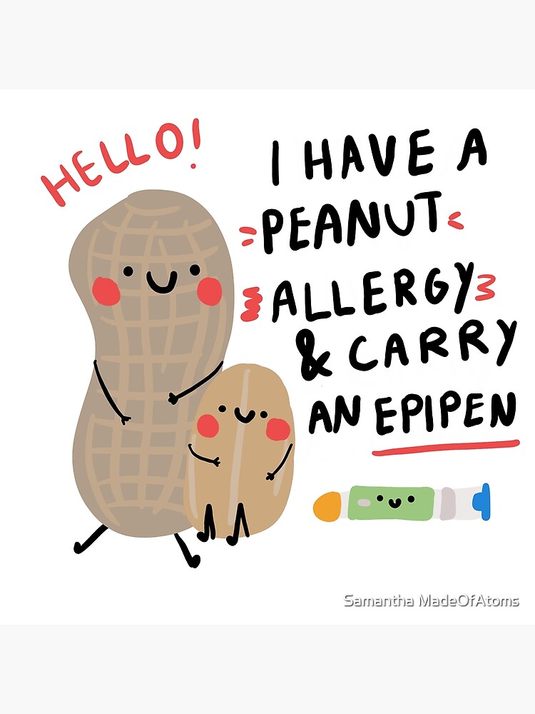 "Peanut Allergy Epipen Awareness" Poster for Sale by HermioneGirl5