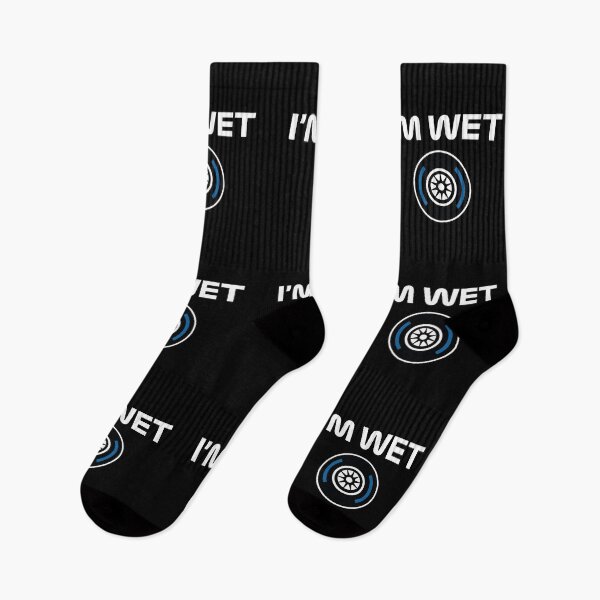 Item preview, Funny Design I'm Wet (Wet Tyre Design - White/Black BG) designed and sold by FilipeFerreira.