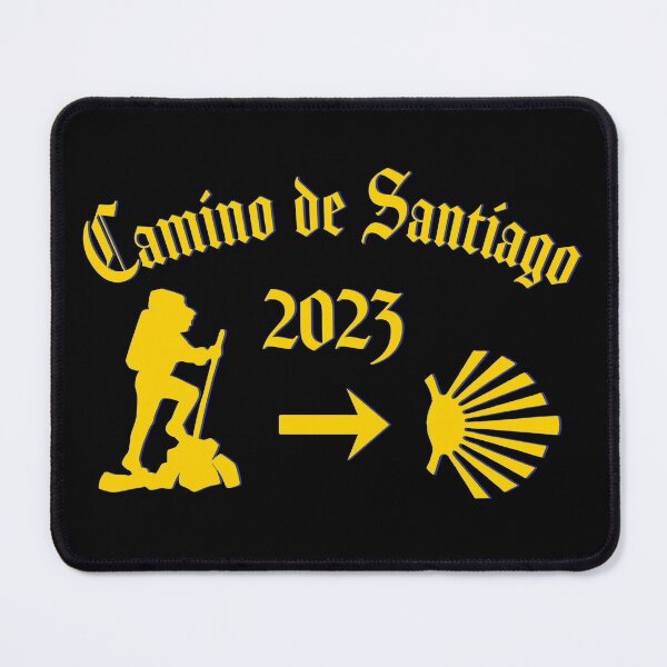 Item preview, Camino de Santiago 2023 Male Pilgrim Yellow Arrow Scallop Shell  designed and sold by Brasilia.