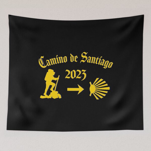 Item preview, Camino de Santiago 2023 Male Pilgrim Yellow Arrow Scallop Shell  designed and sold by Brasilia.
