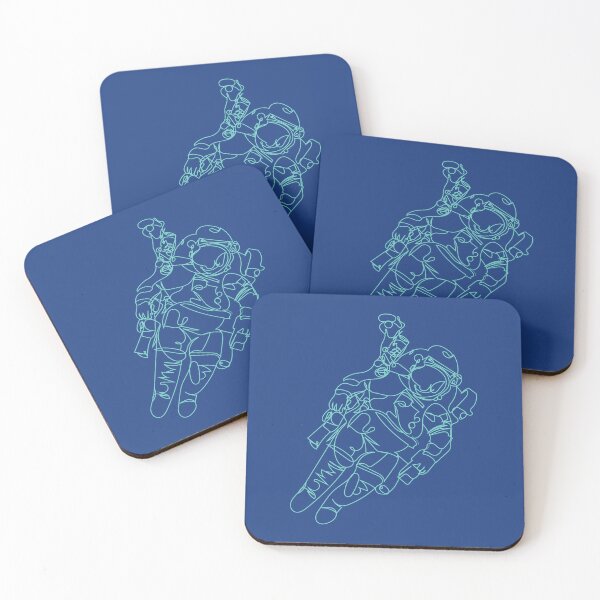 Item preview, Astronaut Line Art Aqua Blue designed and sold by CGBCreative.