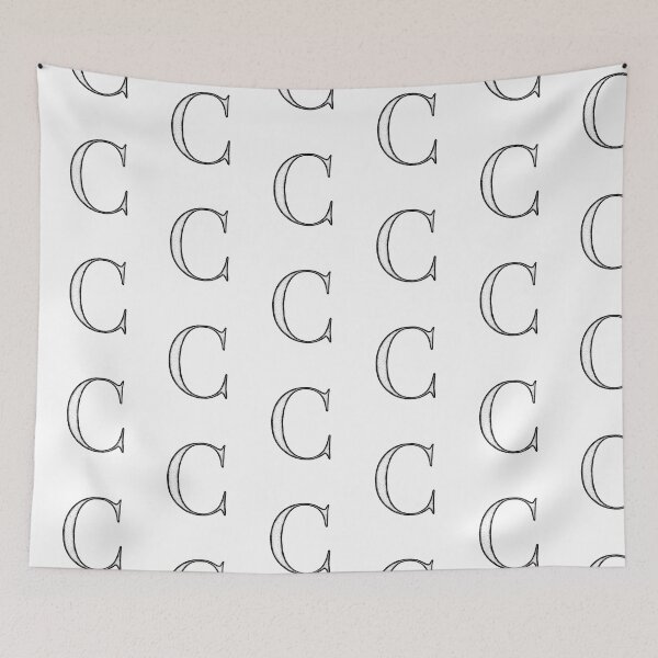 Item preview, Dotart/Dotwork illustration of Letter C designed and sold by MagnetitaBySil.