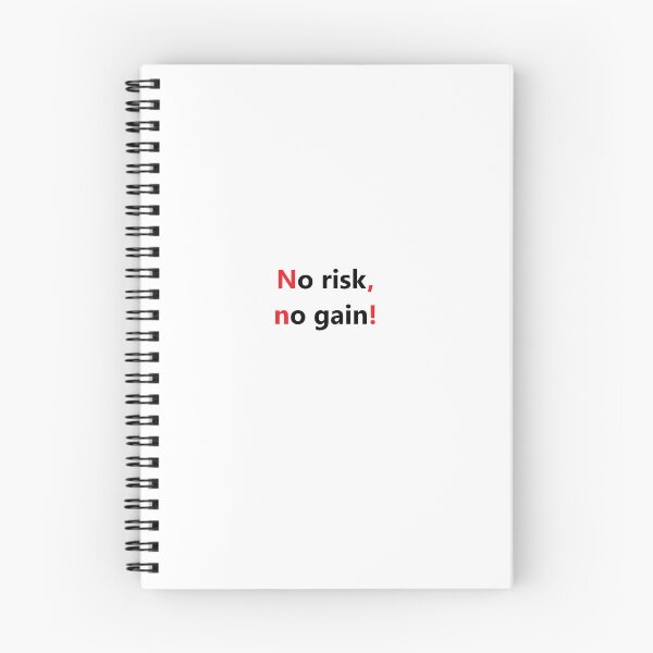 Item preview, Magliette , cover personalizzate con scritta  no risk, no gain. designed and sold by Crazyideeas.