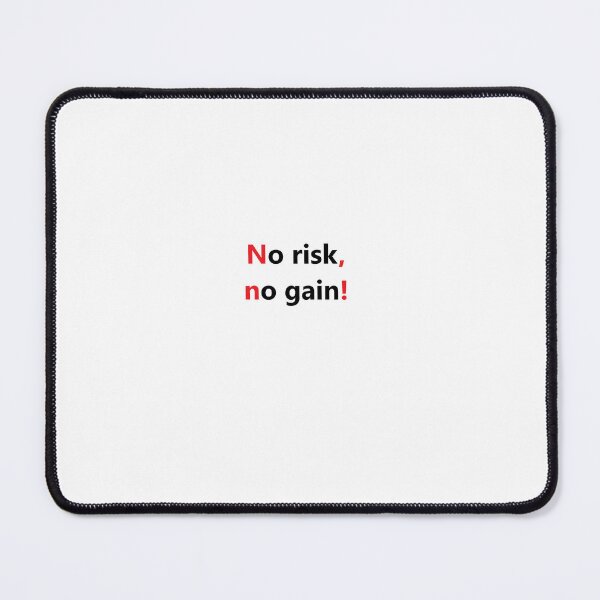 Item preview, Magliette , cover personalizzate con scritta no risk, no gain. designed and sold by Crazyideeas.