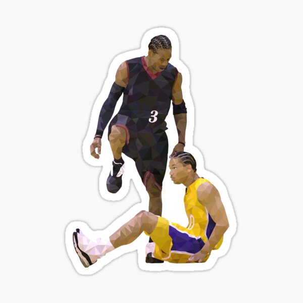 Allen Iverson Steps Over Tyronn Lue Low Poly Poster for Sale by  RatTrapTees