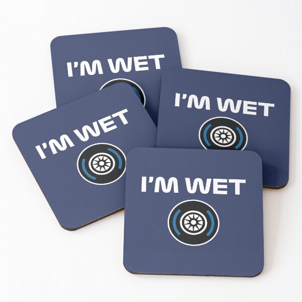 Item preview, Funny Design I'm Wet (Wet Tyre Design - White/Navy BG) designed and sold by FilipeFerreira.