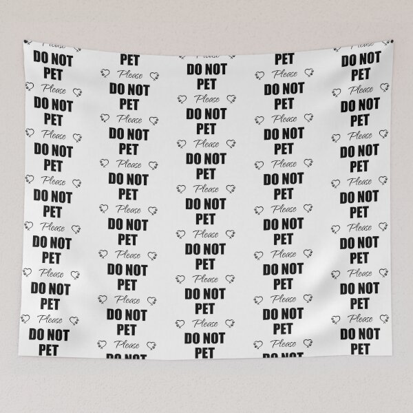 Item preview, Do Not Pet Bandana| No Petting Dog Bandana|Do Not Pet Warning Bandana designed and sold by PositiveEdge.