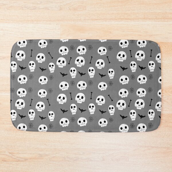 Item preview, Skull and bats Halloween pattern designed and sold by LucyWDesign123.