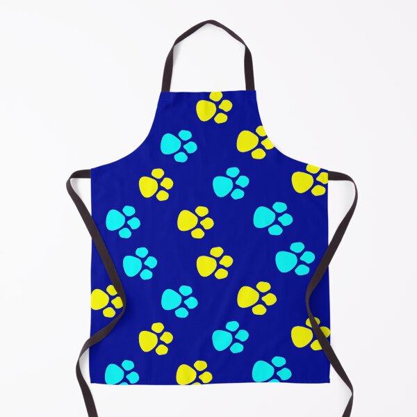 Item preview, Blue and Yellow Dog Paws designed and sold by ninasilver.