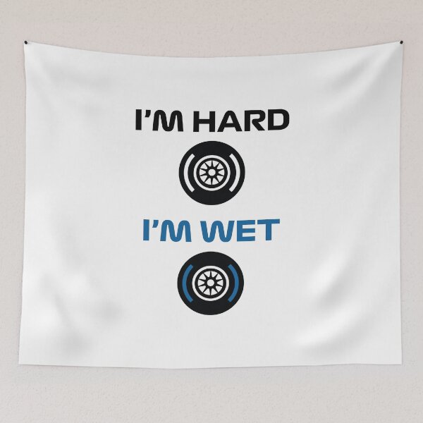 Item preview, Funny Design I'm Hard/I'm Wet (Racing Tyres Design) designed and sold by FilipeFerreira.