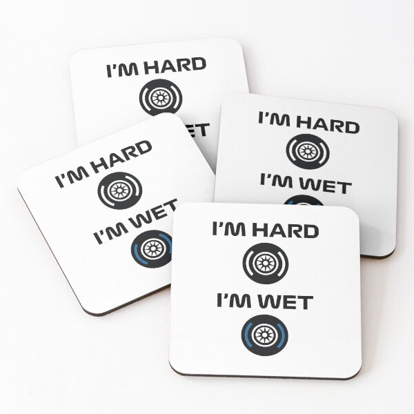 Item preview, Copy of Funny Design I'm Hard/I'm Wet (Racing Tyres Design - Full Black) designed and sold by FilipeFerreira.