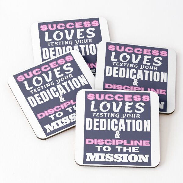 Item preview, Success loves testing your dedication and discipline to the mission designed and sold by Pugnaciousprint.