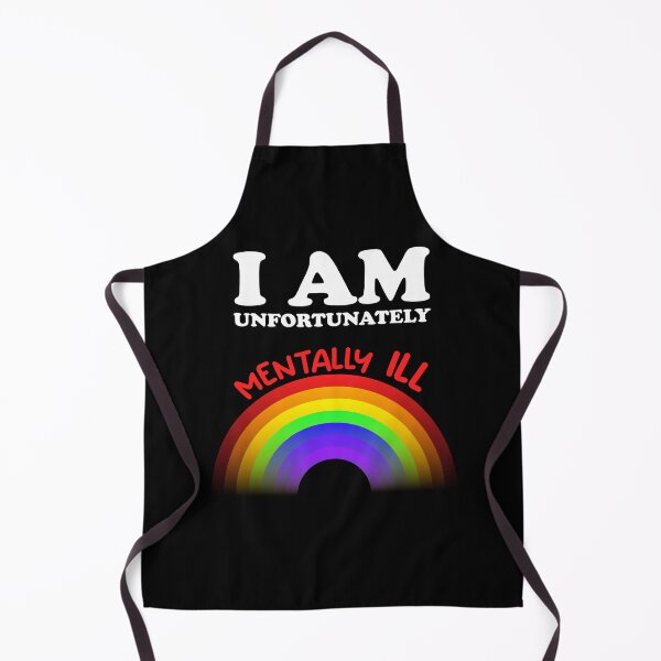 Item preview, I am Unfortunately Mentally Ill | Rainbow Red Text designed and sold by SomeDesignThing.