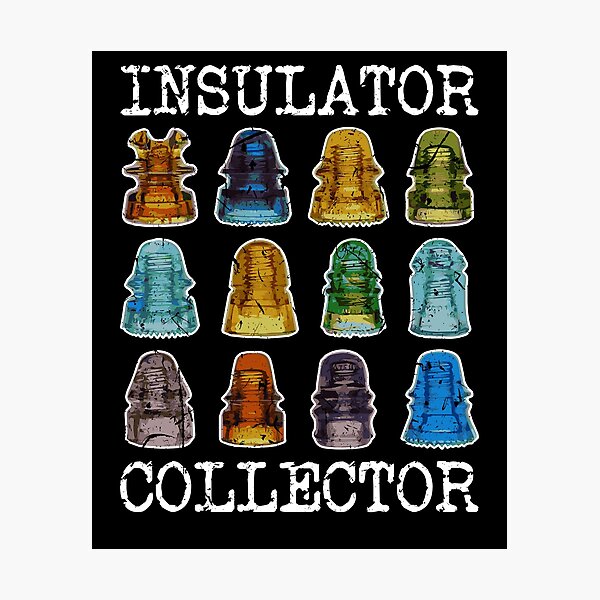 Item preview, Insulator Collector Antique Telegraph Vintage Glass designed and sold by Sinful Charm.