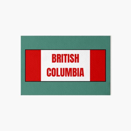 Nanaimo City in Canadian Flag Colors Art Board Print for Sale by