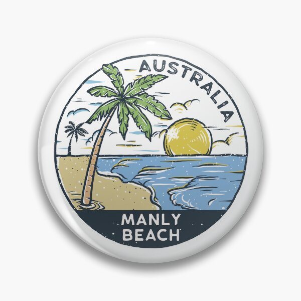 Item preview, Manly Beach Australia Vintage designed and sold by KrisSidDesigns.