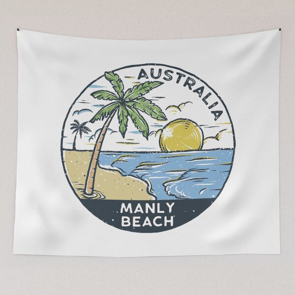 Item preview, Manly Beach Australia Vintage designed and sold by KrisSidDesigns.