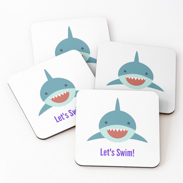 Item preview, Shark Lets Swim designed and sold by Cute-Store-HQ.