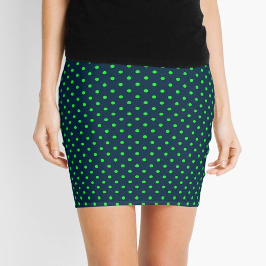 neon lime green mini skirt