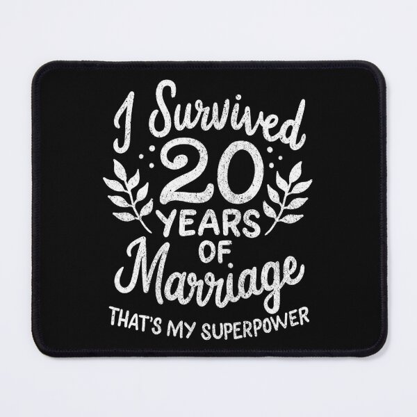 Item preview, 20th Wedding Anniversary Survived 20 Years Of Marriage designed and sold by haselshirt.