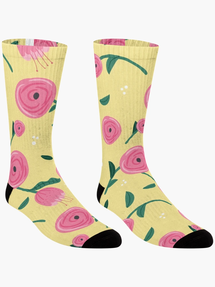Thumbnail 3 of 5, Socks, Spring Roses designed and sold by HikaryChan.