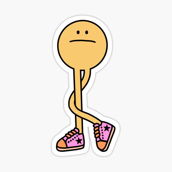 Preppy Smiley Face Sticker
