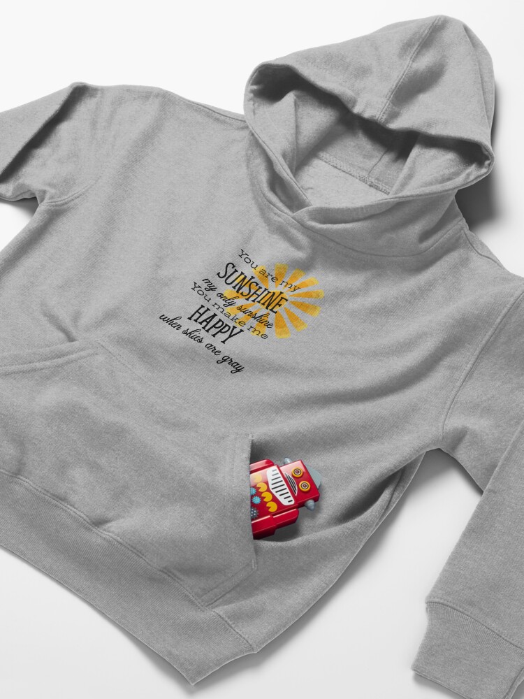 Alternate view of You Are My Sunshine Kids Pullover Hoodie