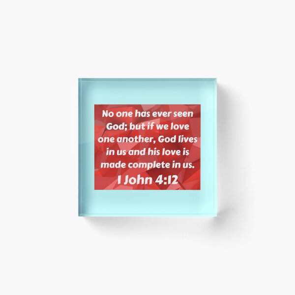 Item preview, Bible Verse 1 John 4:12 designed and sold by Prayingwarrior.
