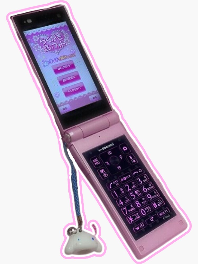 2000s y2k cell phone cute pink decoration japan aesthetic