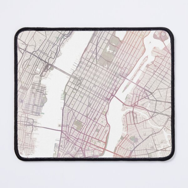 Item preview, Manhattan Map, New York City, USA City designed and sold by TheRedFinch.