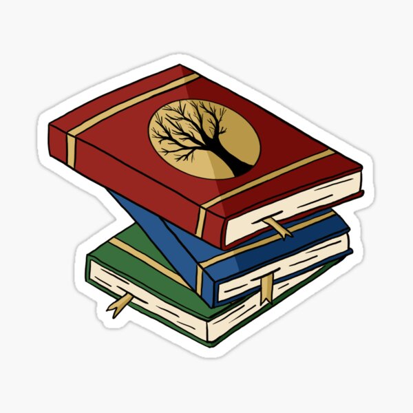 Stack of Books Magnet for Sale by JLitchfield