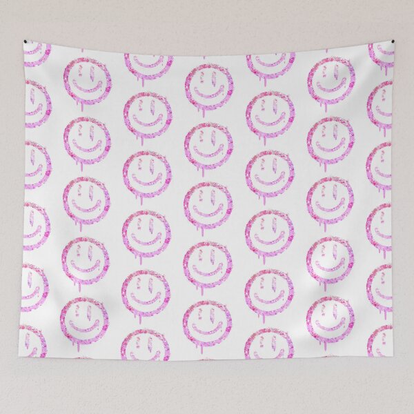 Item preview, Grungy Drippy Pink Smiley designed and sold by Lori P.