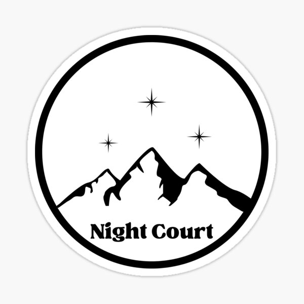 Night Court Mountains Stickers for Sale