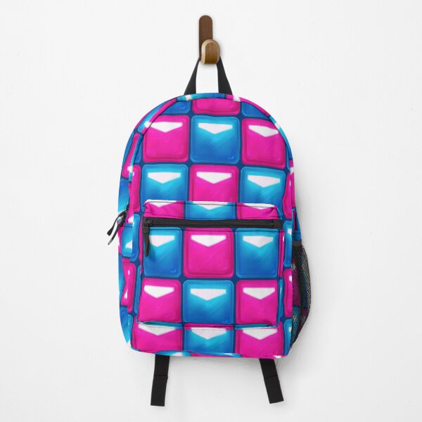 Item preview, Beat Saber Block Pattern 2022 - Fuchsia Pink & Azure Blue designed and sold by JessySketches.
