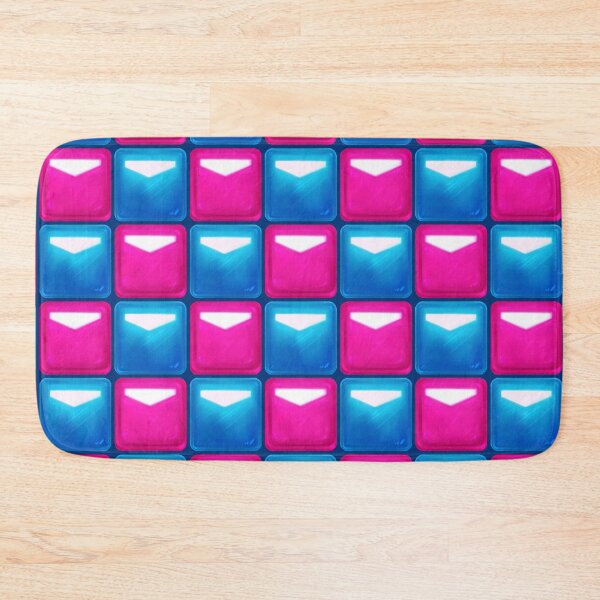 Item preview, Beat Saber Block Pattern 2022 - Fuchsia Pink & Azure Blue designed and sold by JessySketches.