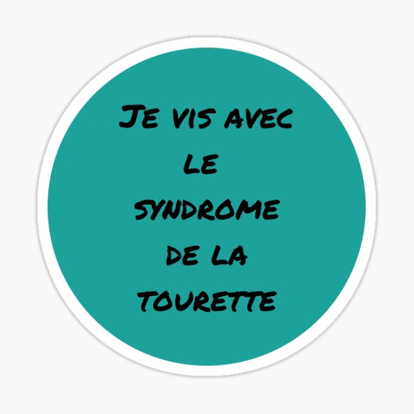 Item preview,  "I live with tourette syndrome" teal designed and sold by AQSTourette.