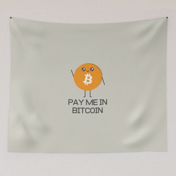Item preview, Pay me in bitcoin - crypto kawaii cute designed and sold by Crypmetal.
