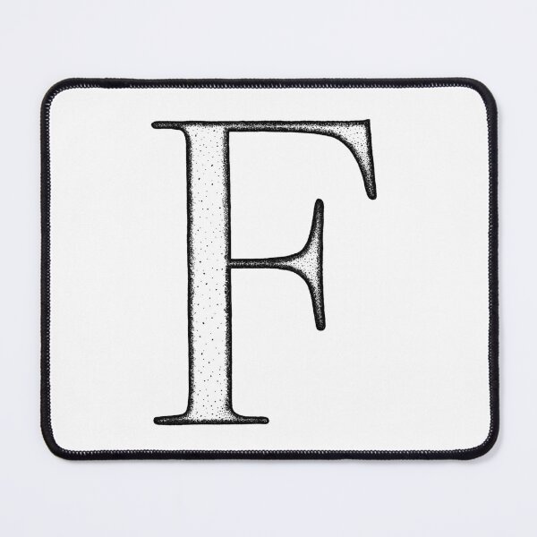 Item preview, Dotart/Dotwork illustration of Letter F designed and sold by MagnetitaBySil.