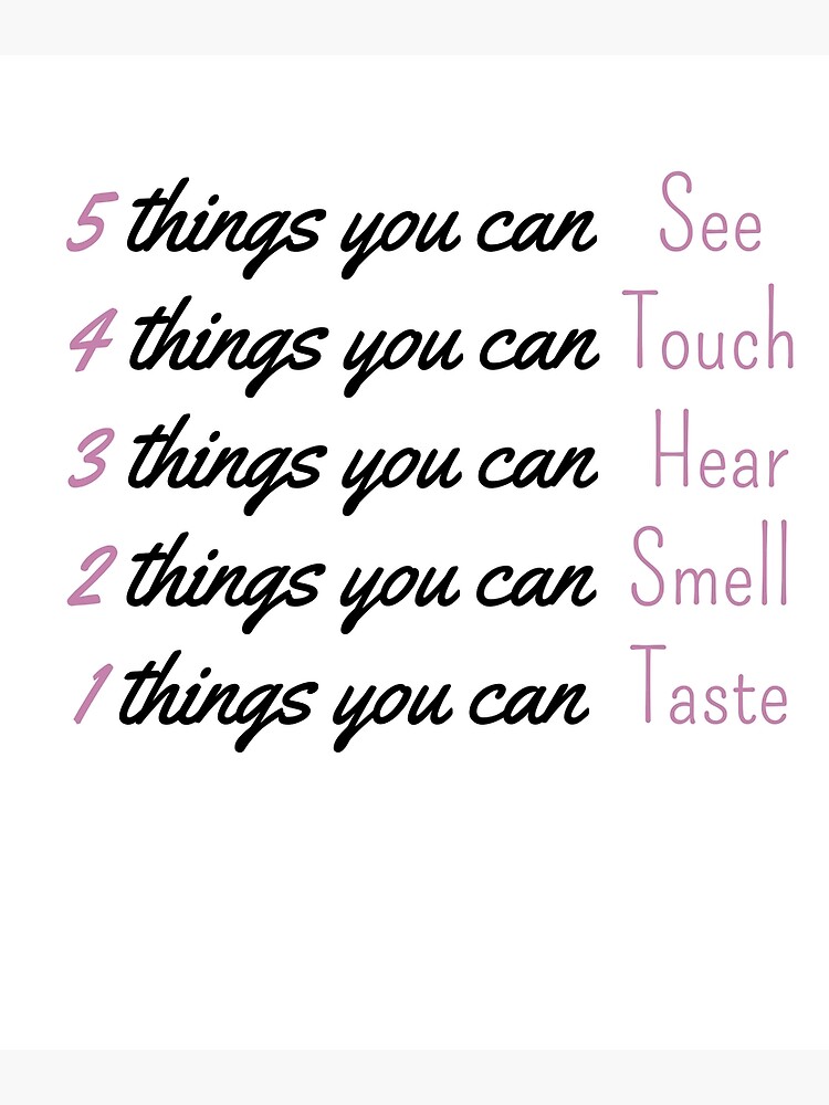 5-4-3-2-1-grounding-technique-poster-for-sale-by-hycreativestore