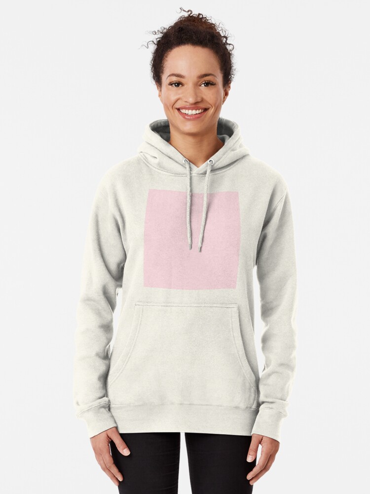 pale pink hoodie