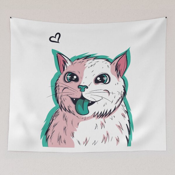 Item preview, Lovely Anime Green Cat Blep designed and sold by BakaOutfit.