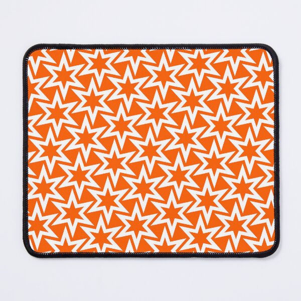 Item preview, White and orange Small Star pattern designed and sold by TMBTM.