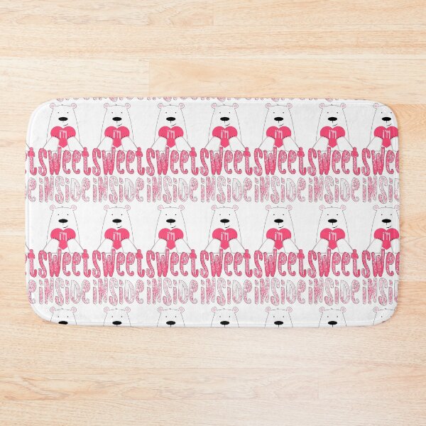 Item preview, Illustration of white furry teddy bear with a pink heart in paws titled sweet inside designed and sold by Goliardika-Shop.