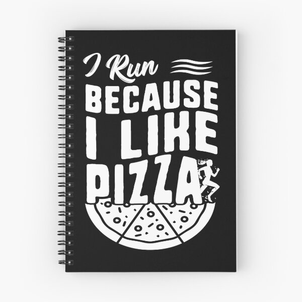 Item preview, I Run Because I Like Pizza, Funny gift for everyone who enjoys pizza and jogging. designed and sold by JUSTBEELEGANT.